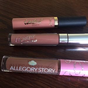 Three liquid lipsticks